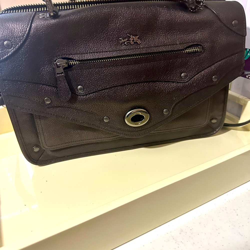 Stunning Coach Ryder Metallic purse and Accordian Zip Wallet - Picture 4 of 14